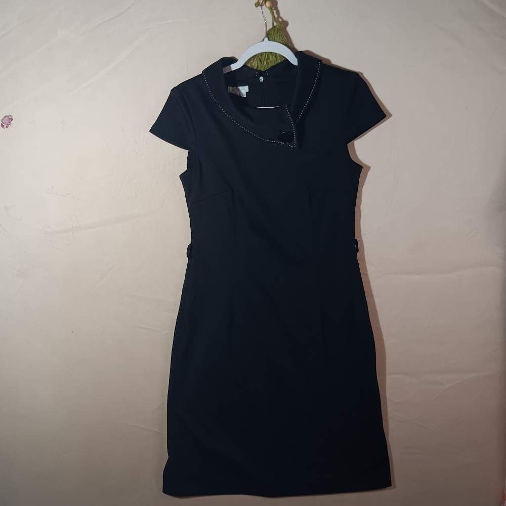 🐞London Times Elegant Black Dress 10